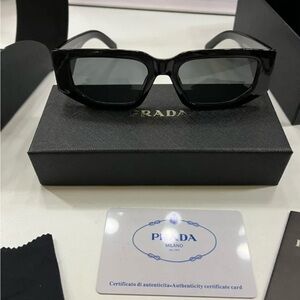 Prada Sleek Black Sunglasses